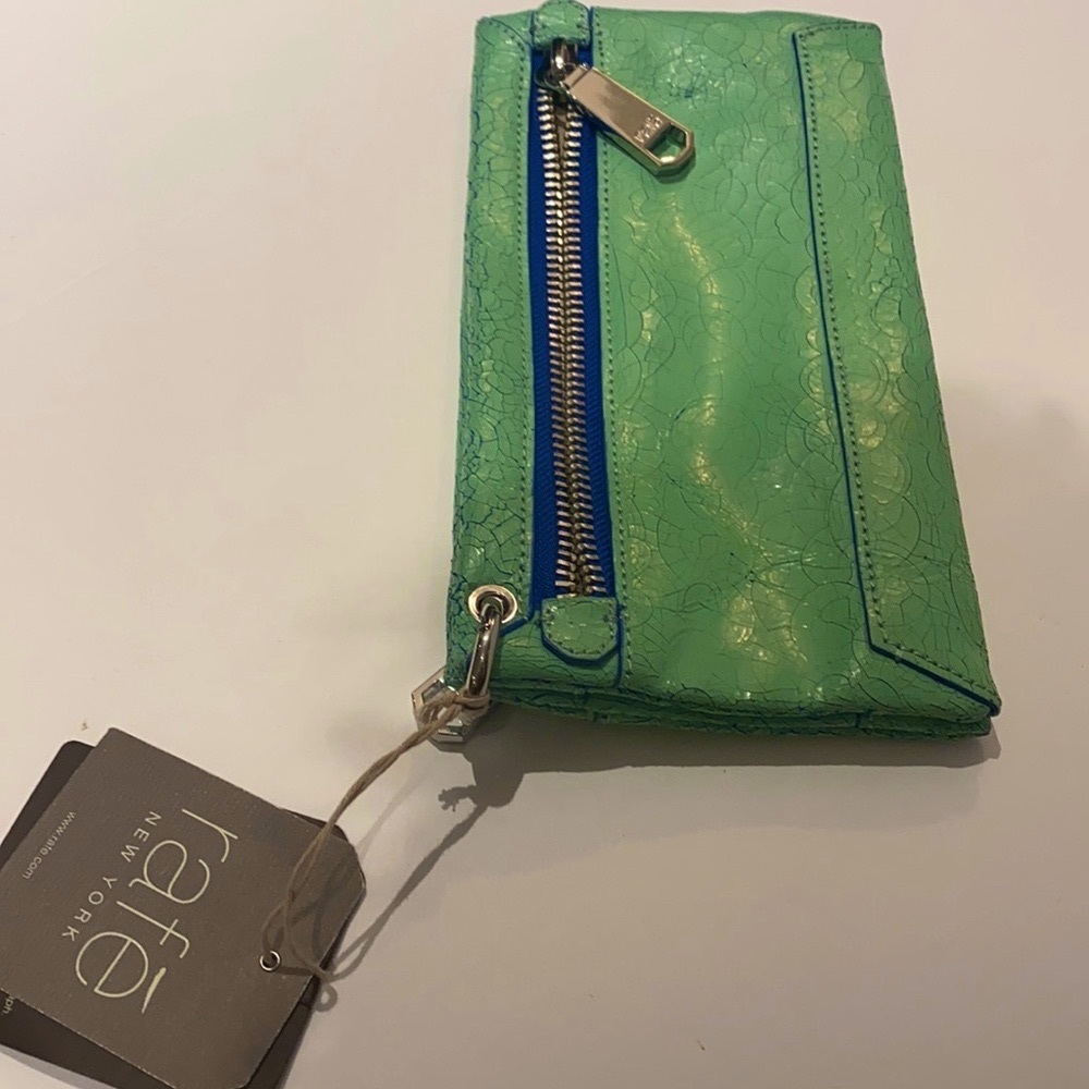 NWT RAFE MINT GREEN CLUTCH